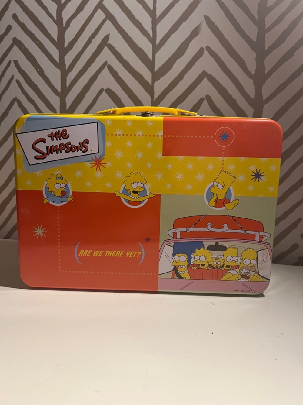 The Simpsons Metal Lunchbox - Bright Yellow & Orange